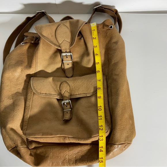 Picard Water Buffalo Leather Backpack w/LG Inside/Outside Buckle Closure pockets - Picture 14 of 16